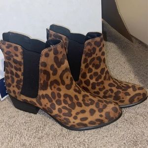 Leopard Print Booties
